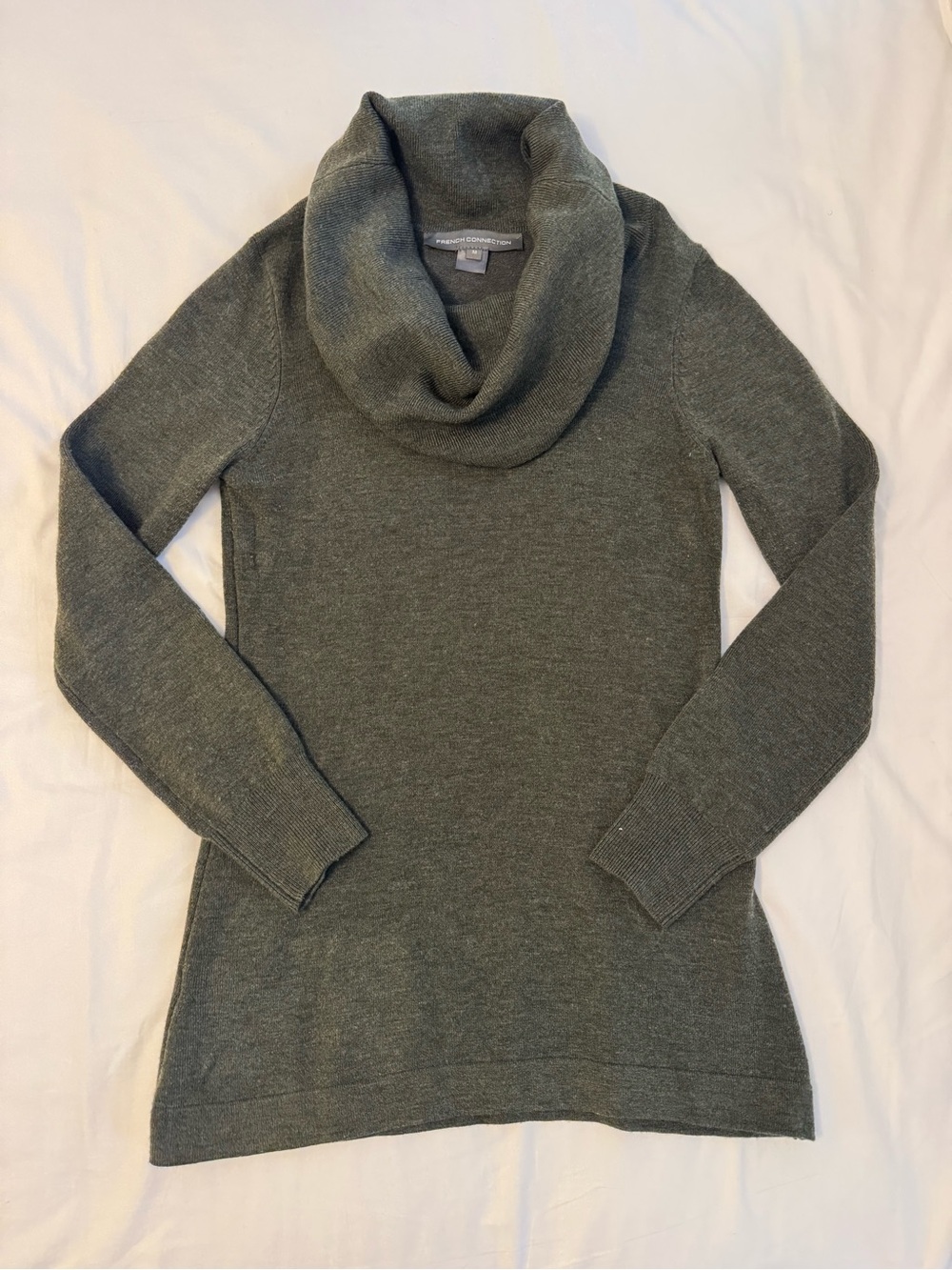 French Connection Olive Cowl Neck Sweater